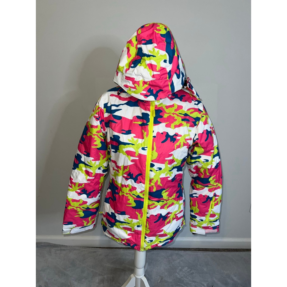 Women's Ski & Snow Jacket M Pink White Camo